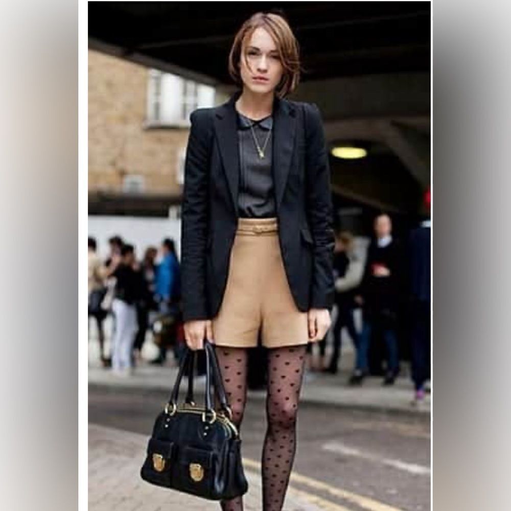 Styling ideas for Dressing up Shorts for winter. - image 12